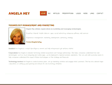 Tablet Screenshot of angelahey.com